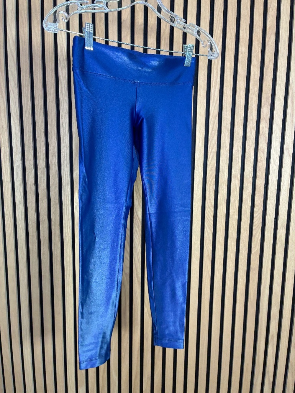 Navy Blue Wet Look Koral Legging